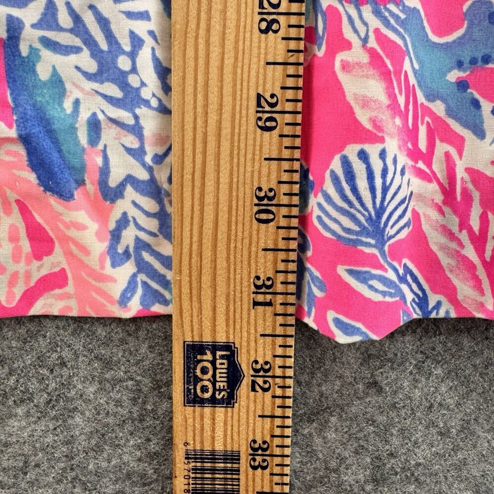 Lilly Pulitzer Dress Size 0 Light Pascha Pink Aquadesiac Fiesta Stretch Tropical - Picture 12 of 13